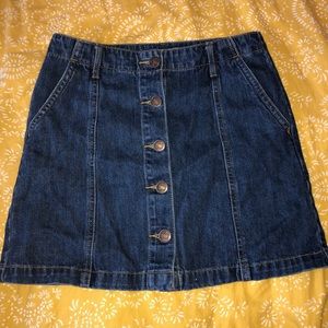 FOEVER 21 Button-up Jean Skirt